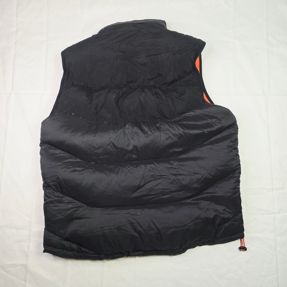 Nautica Men's Competition Reversible Puffer Vest XXL Black Orange Duck Down A22 - Picture 12 of 15